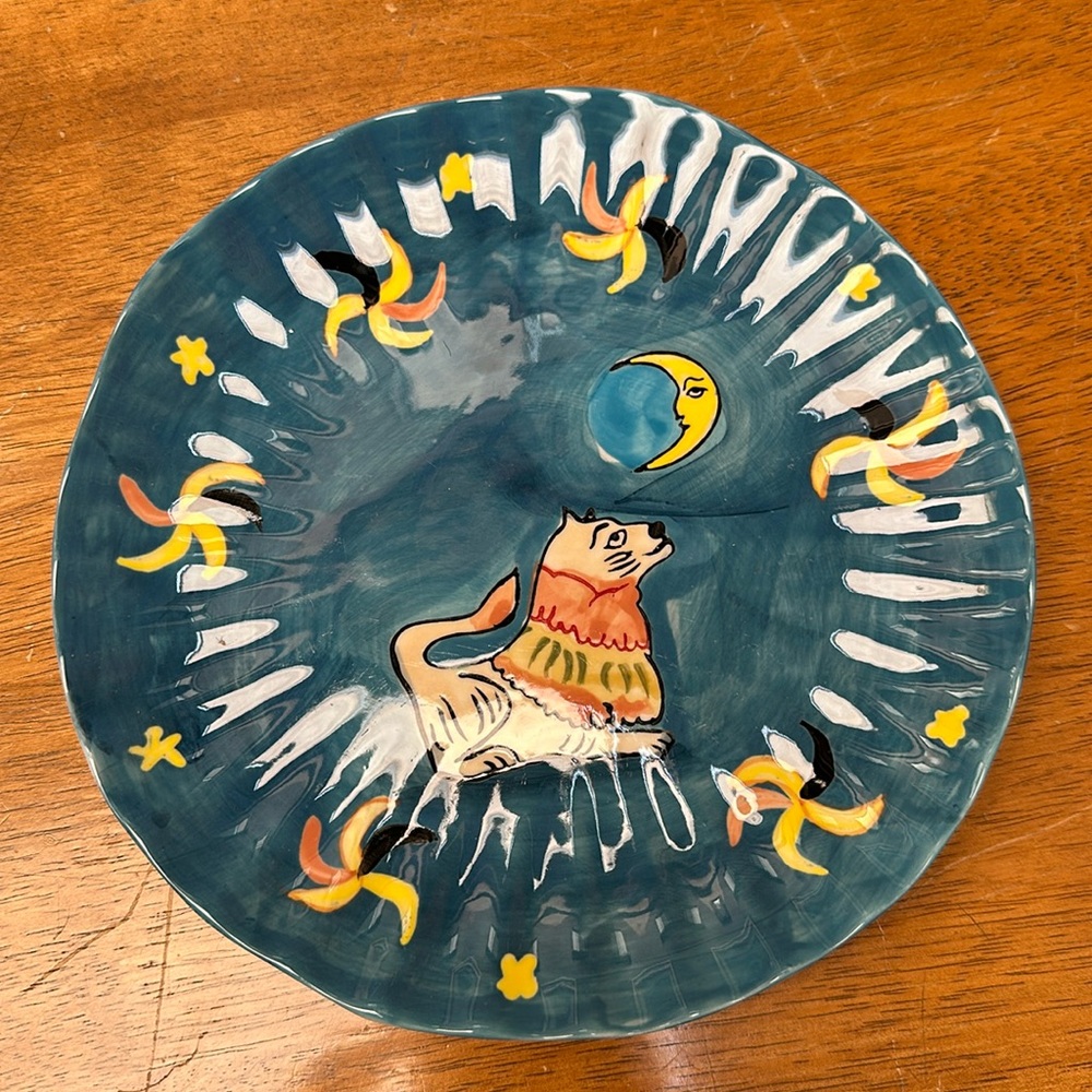 Anthropologie Claudia Rankin Celestial dessert/ salad plate